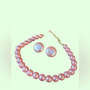Vintage pink costume jewelry